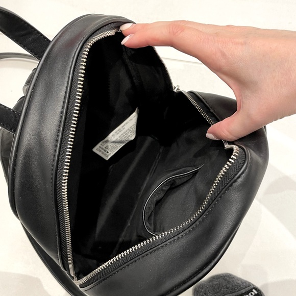 Forever 21 | Mini Black Faux Leather Backpack - Picture 4 of 6